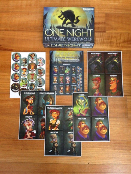 One Night Ultimate Werewolf Game Contents