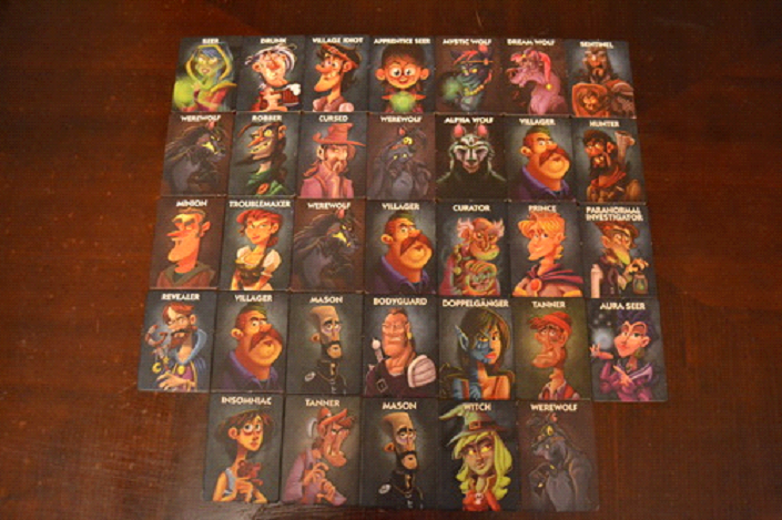 Role Cards in One Night Ultimate Werewolf