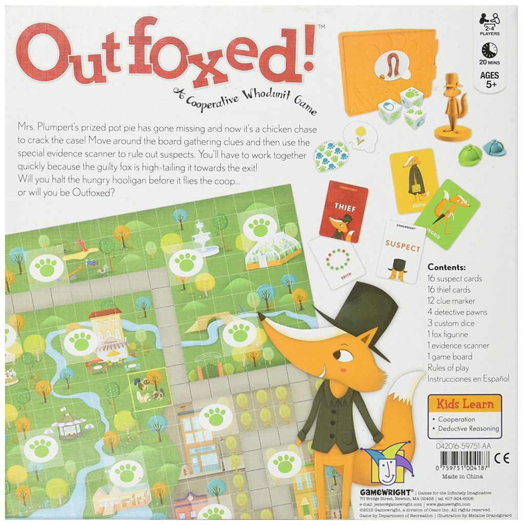 Outfoxed (Back of Box)
