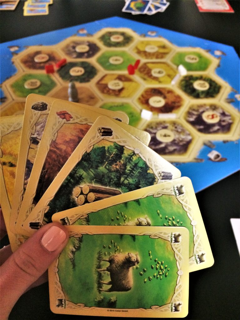 Catan Cards and Board
