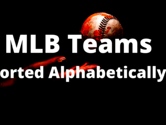 Feature Image Title: MLB Teams Sorted Alphabetically
