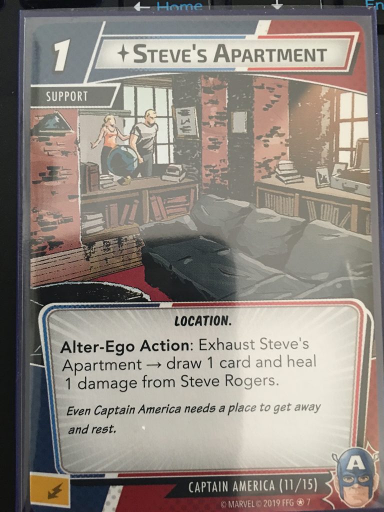 Steve's Apartment (Marvel Champions Card)