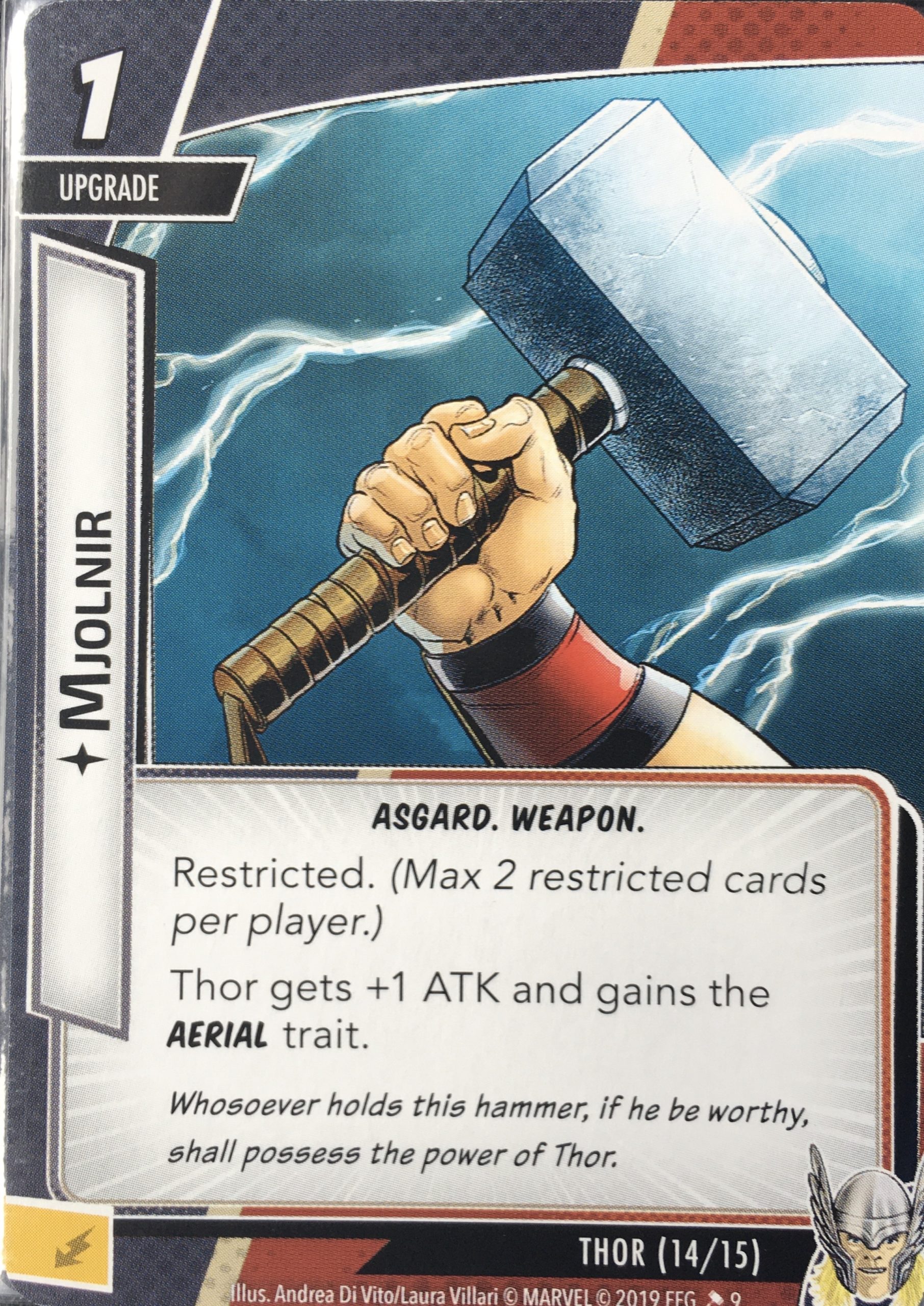 FLYING HAMMER * Marvel Dice Masters Mighty Thor Basic Action Card 